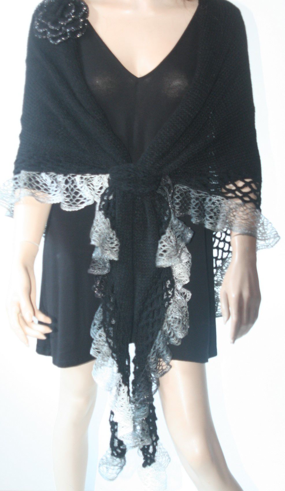 Elegant Black Shawl
