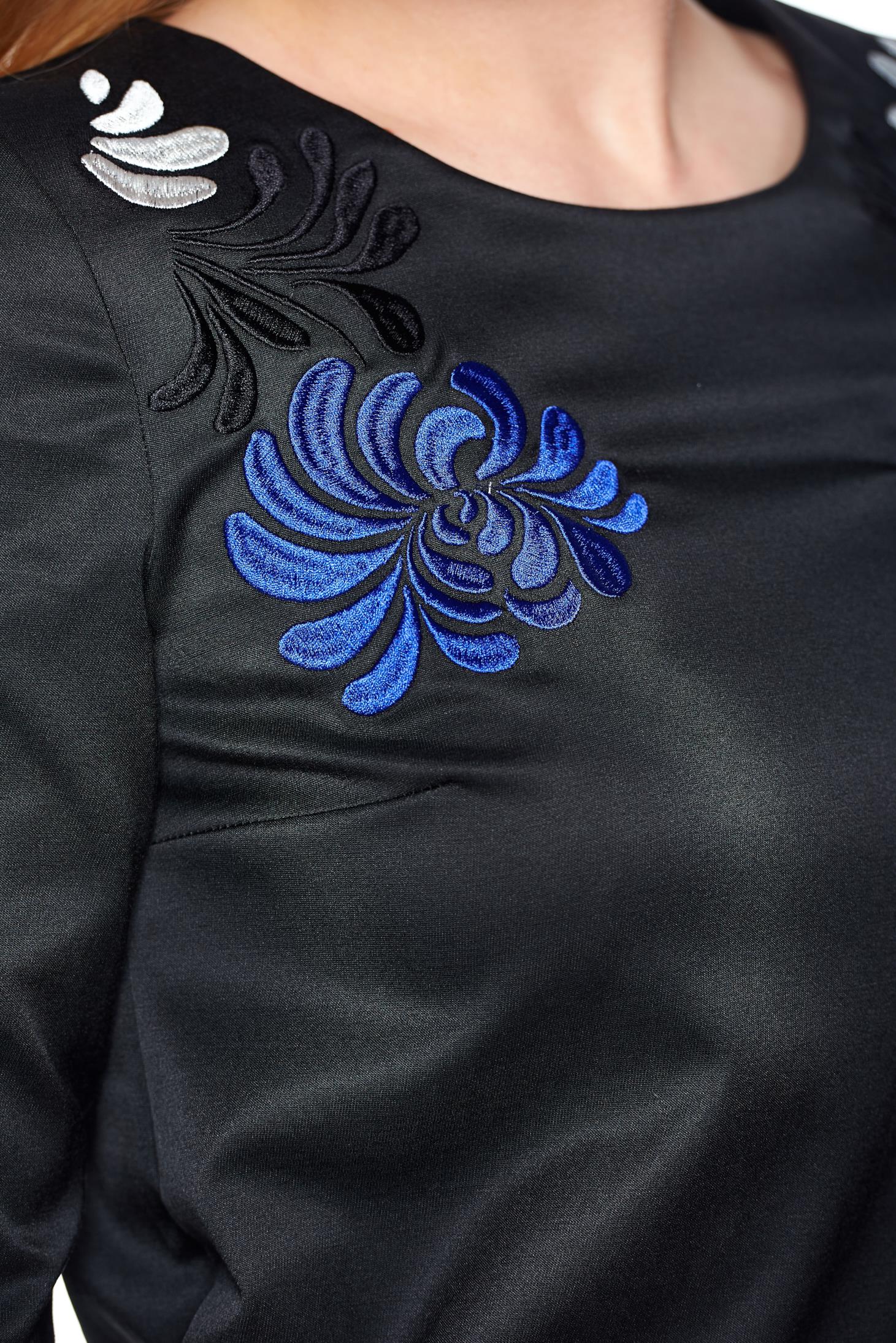 Mystic Line Glamour Black Embroidered Dress