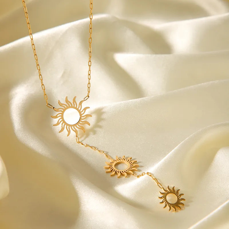 Golden Sun Statement Necklace