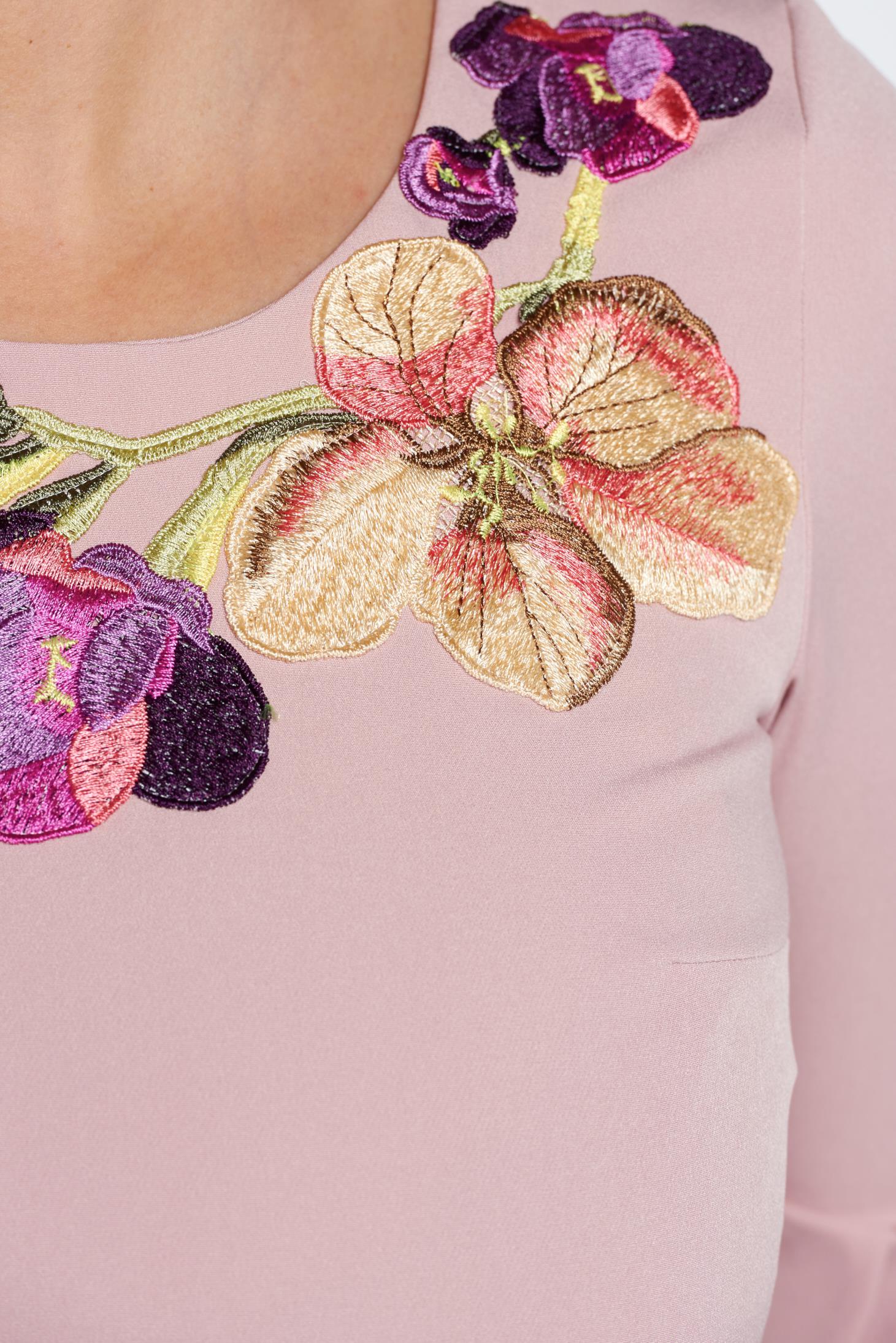 Rosa Elegant Daily Embroidered Dress With Bell Sleeve