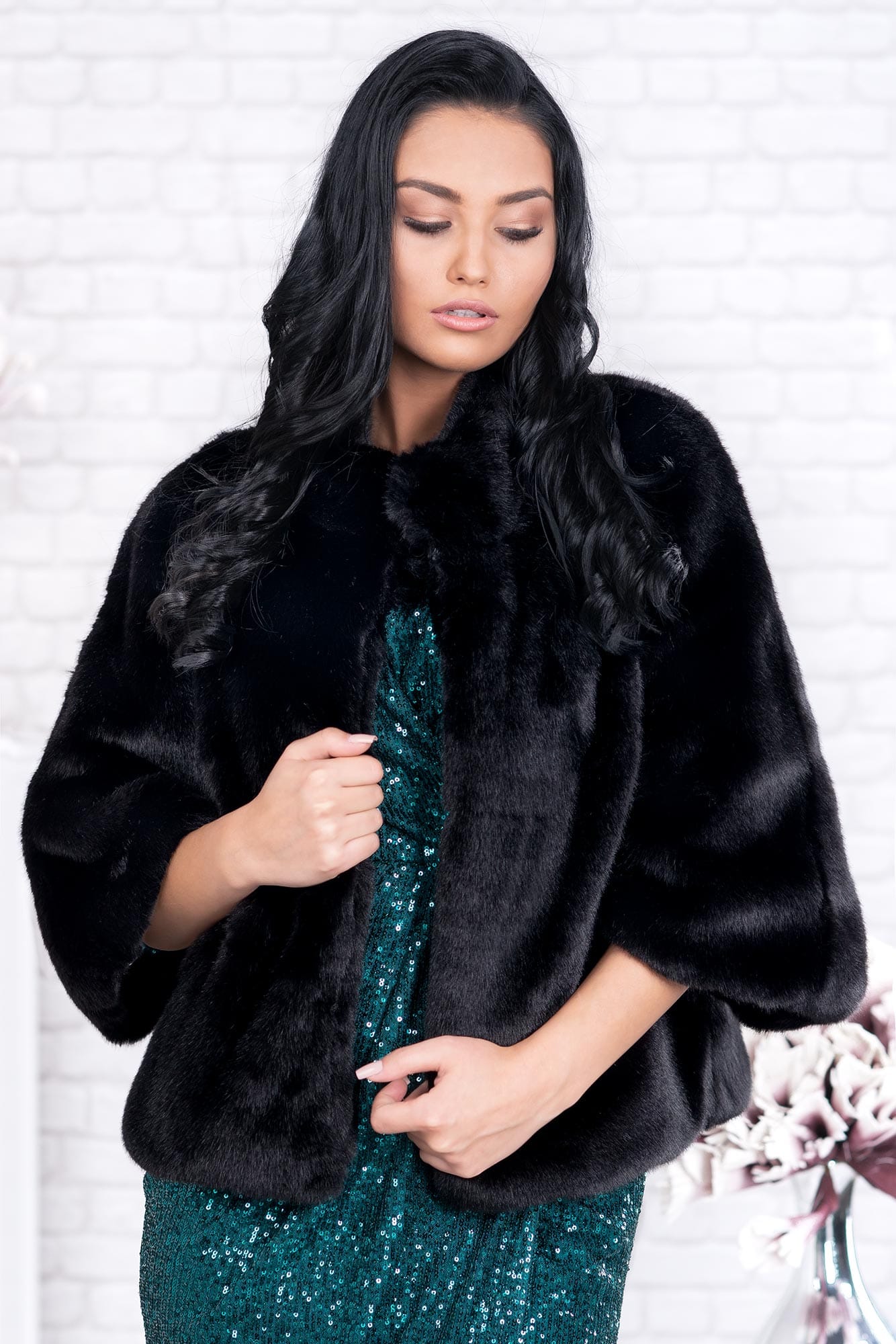 Black Synthetic Blazer
