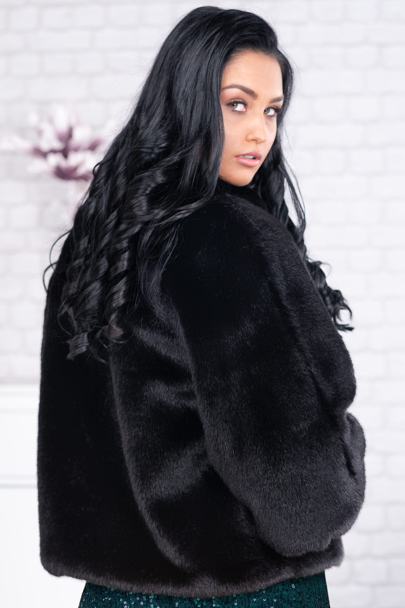Black Synthetic Blazer