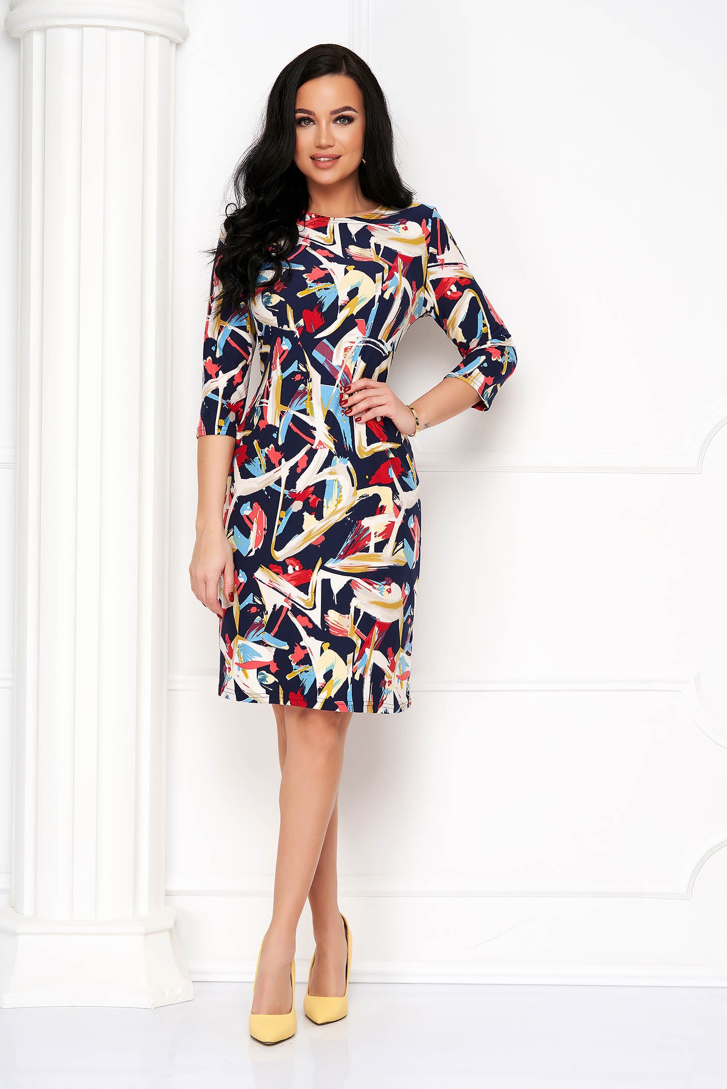 dress lycra Dress Lycra Straight With Rounded Cleavage