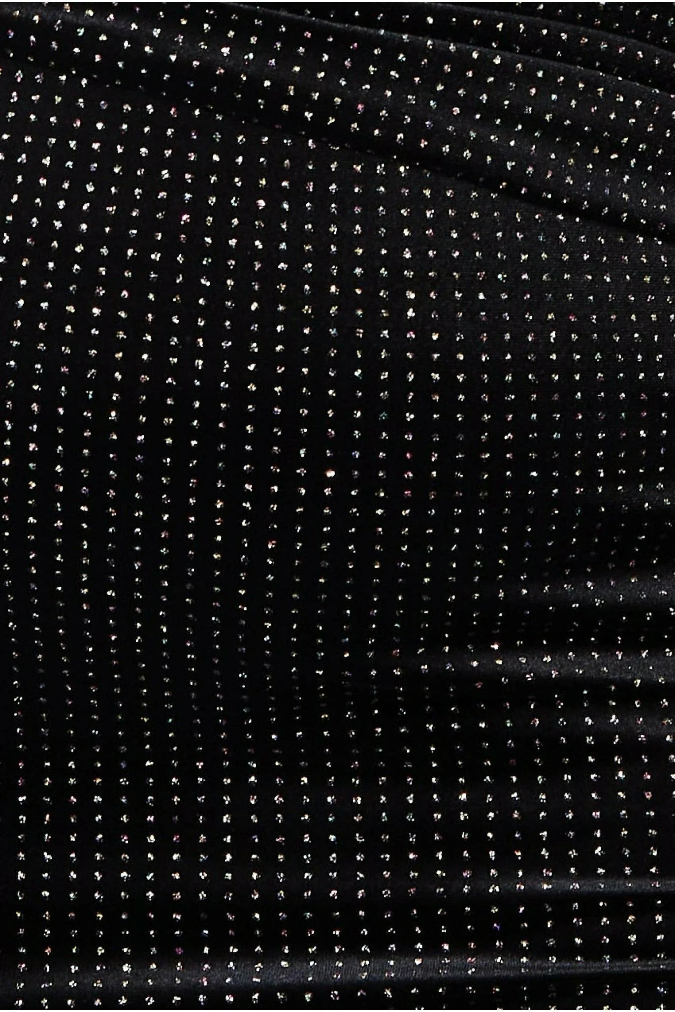 Black Dress Long Glitter Velvet