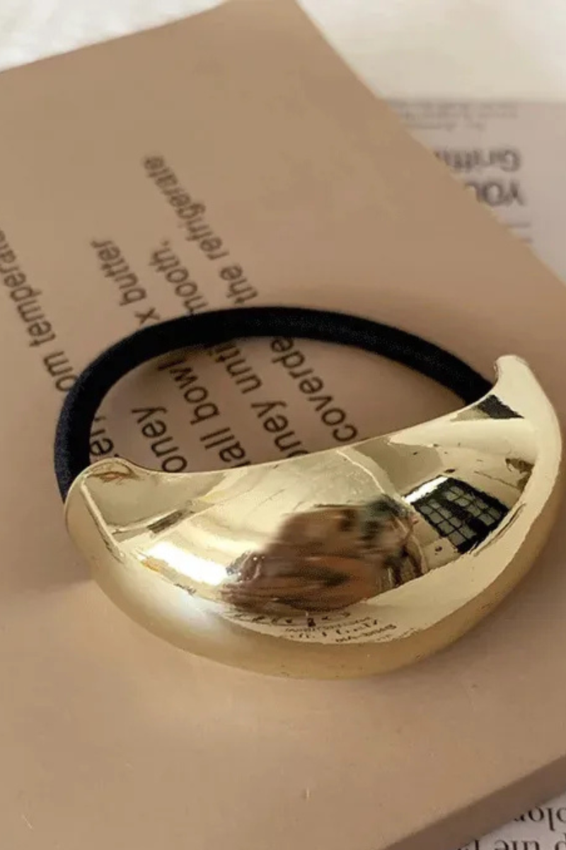 Gullhúðað hárband