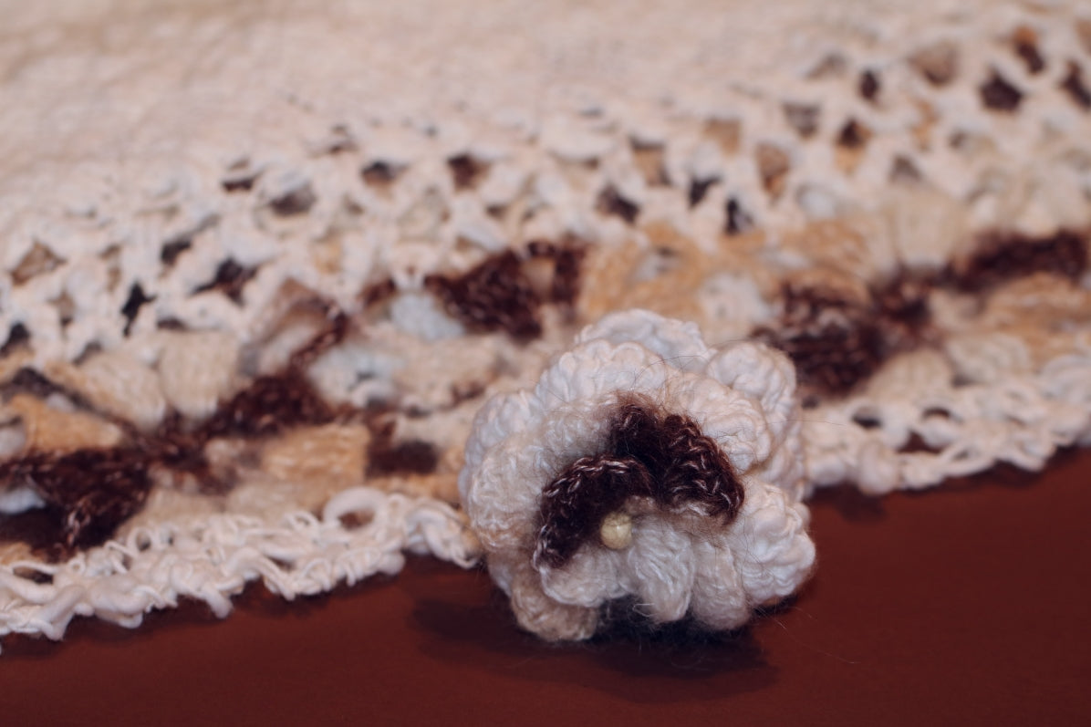 Knitted And Crocheted Shawl