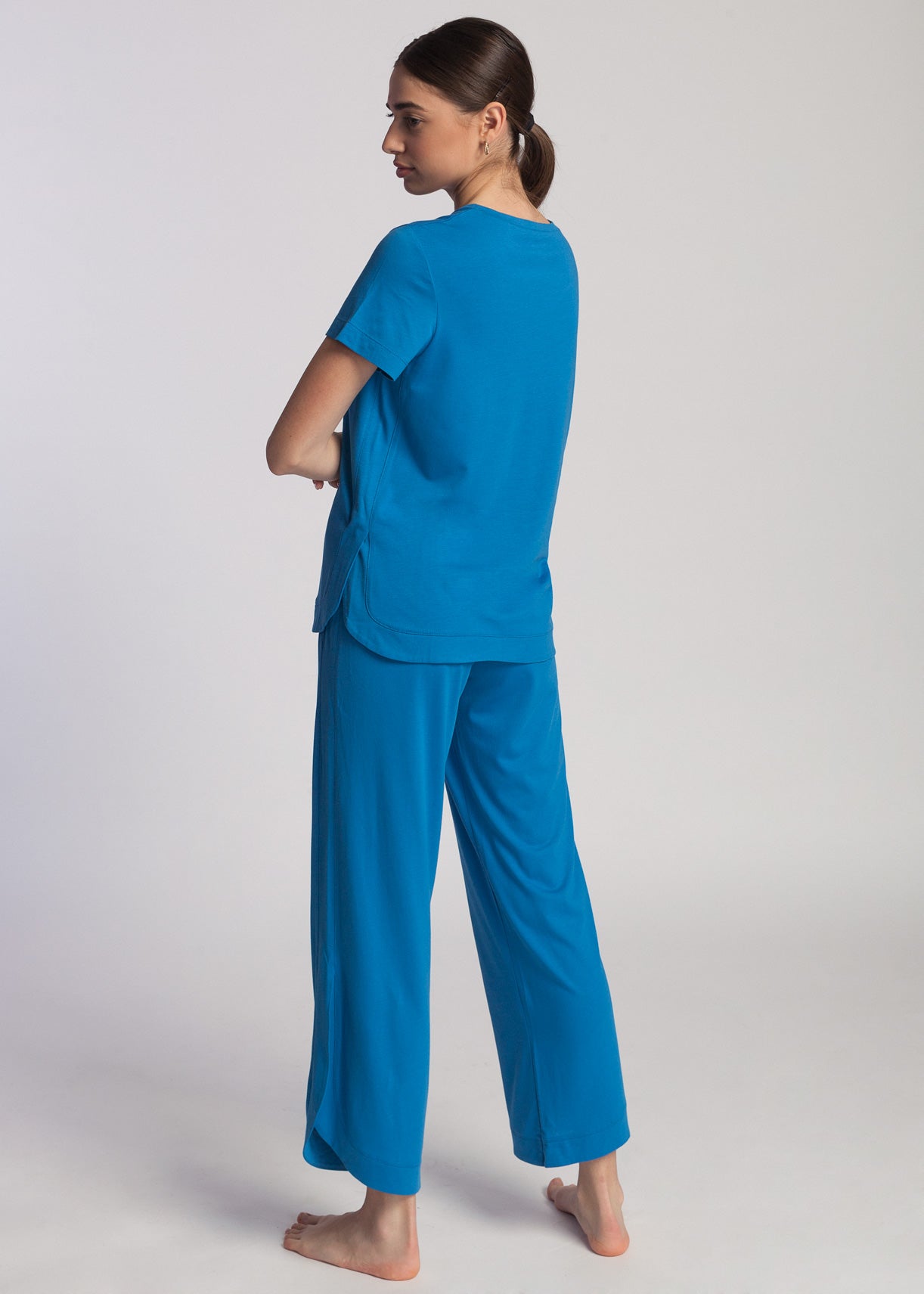 Blue Women´s T-Shirt Made Of Bamboo