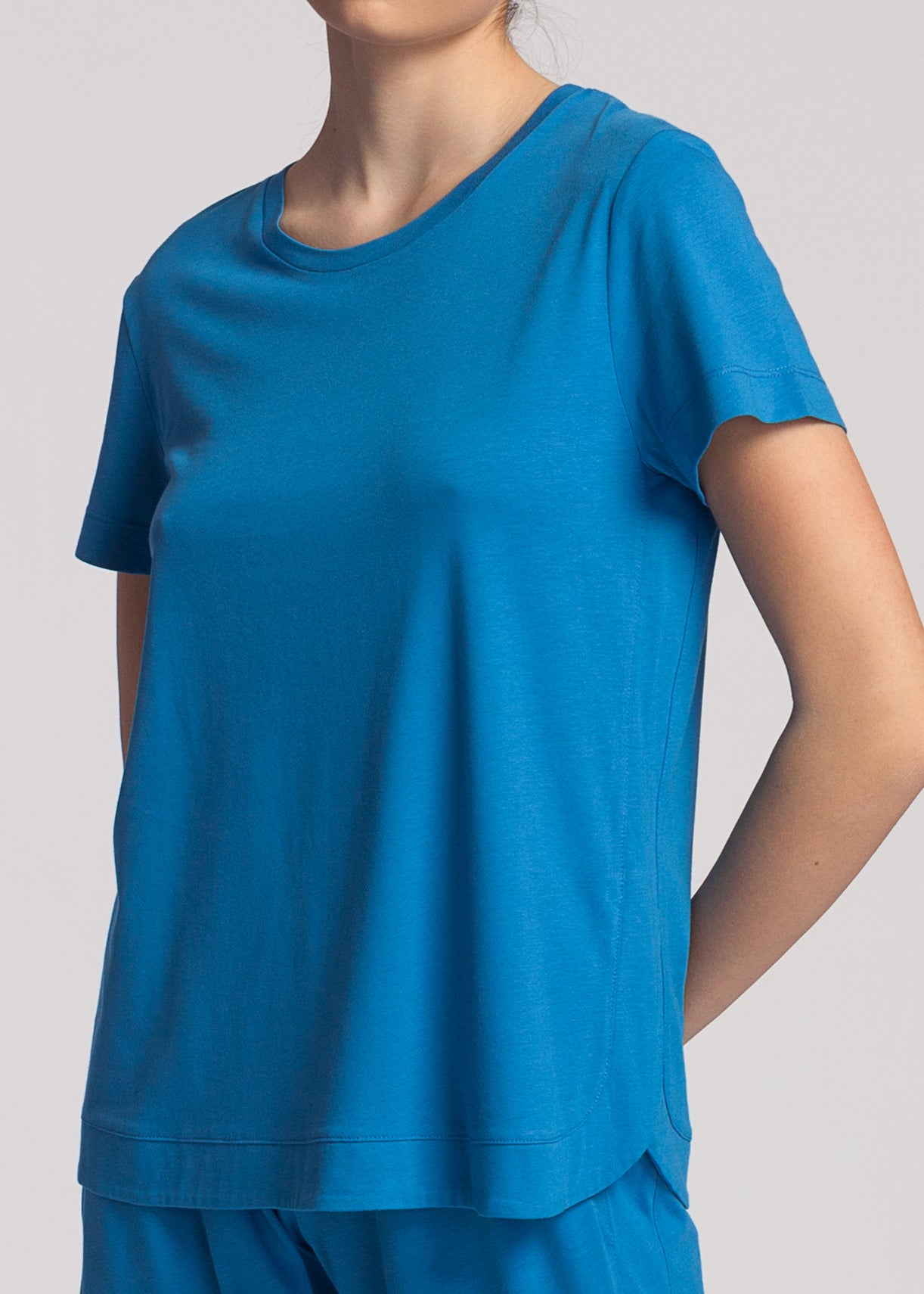 Blue Women´s T-Shirt Made Of Bamboo