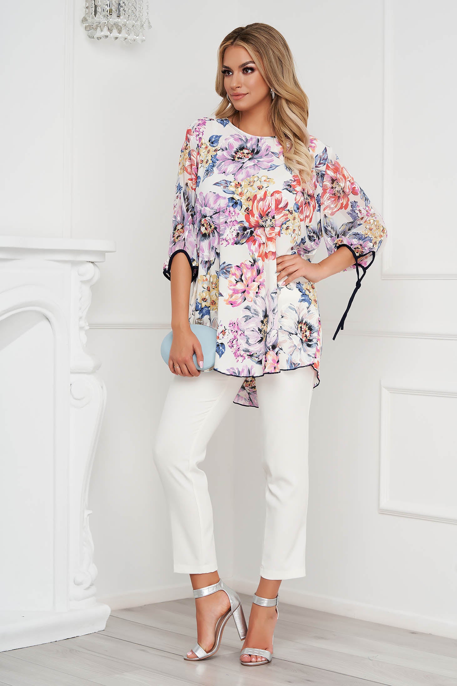 Women`s Blouse Elegant Loose Fit Airy Fabric