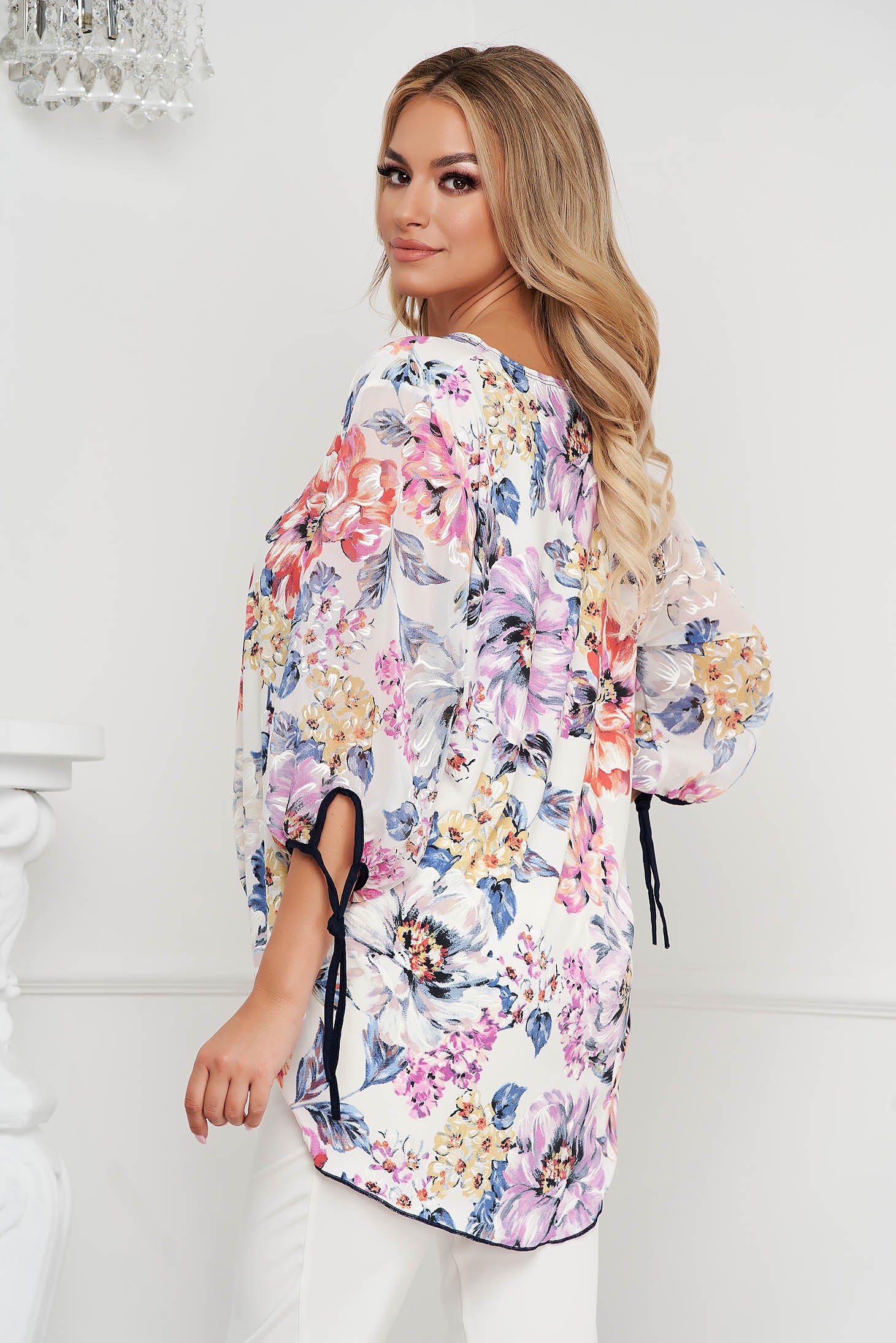 Women`s Blouse Elegant Loose Fit Airy Fabric