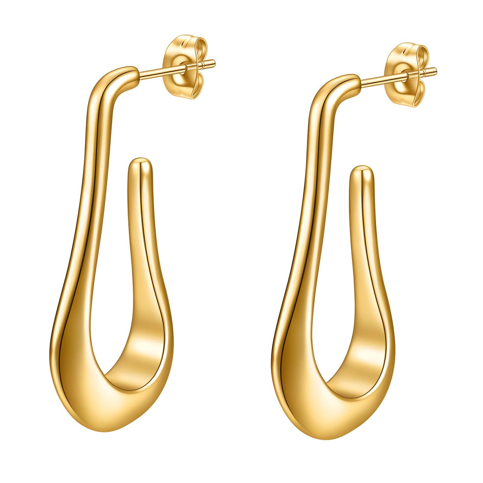 18K Gold Plated Stainless Steel Earrings