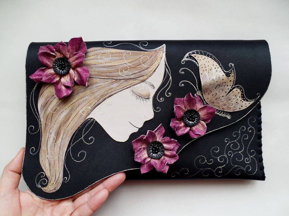 Magenta Poppies Clutch