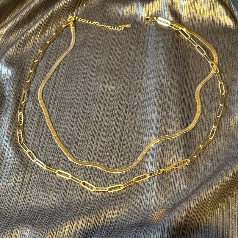 18K Stainless Steel Gold Plated Necklace