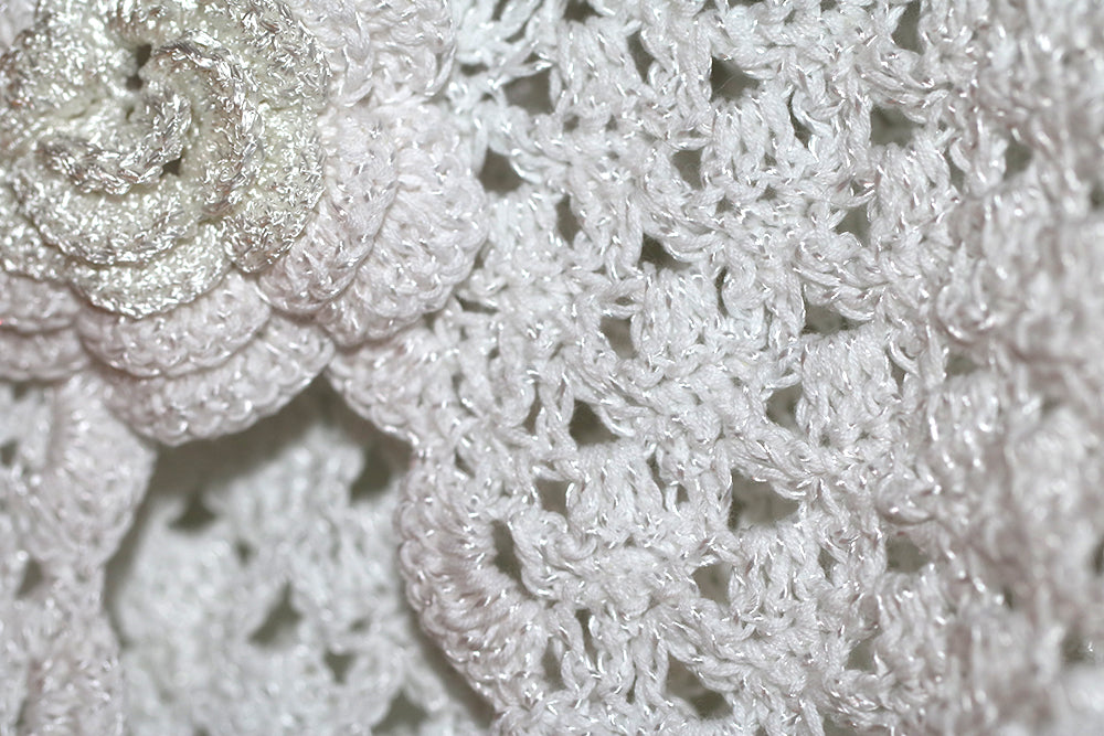 White Crochet Bolero