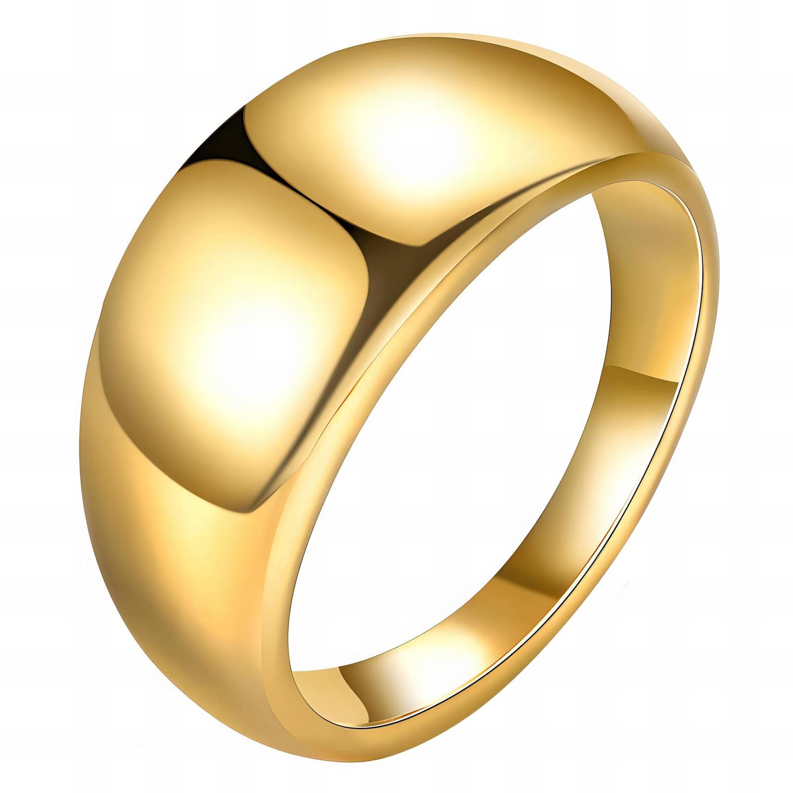 18K Gold Plated Stainless Steel Finger Ring