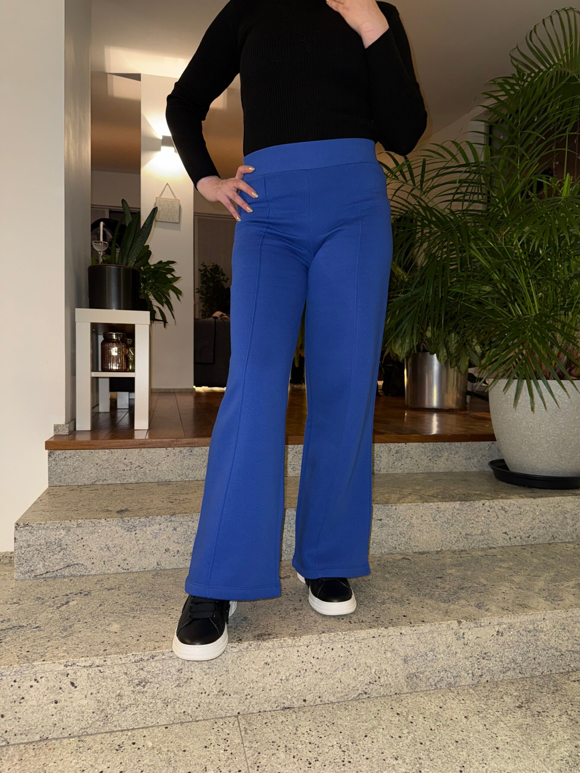 Royal Blue Wide-Leg Pants