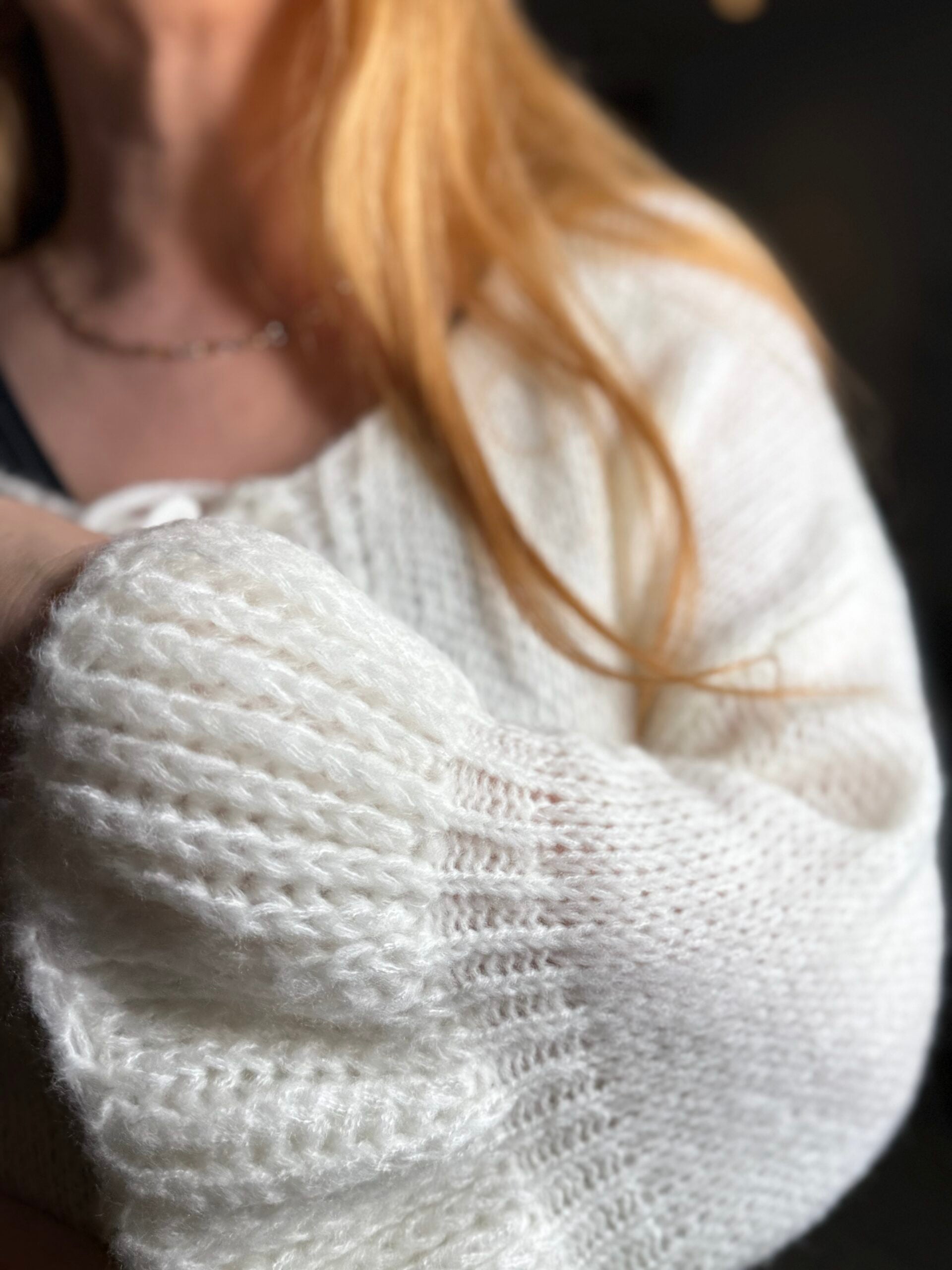 White Tie-Front Knit Cardigan