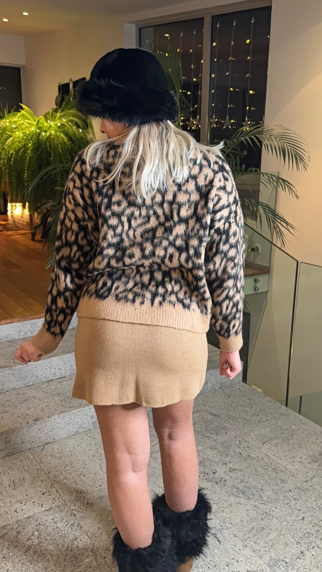 Leopard Knitted Blouse
