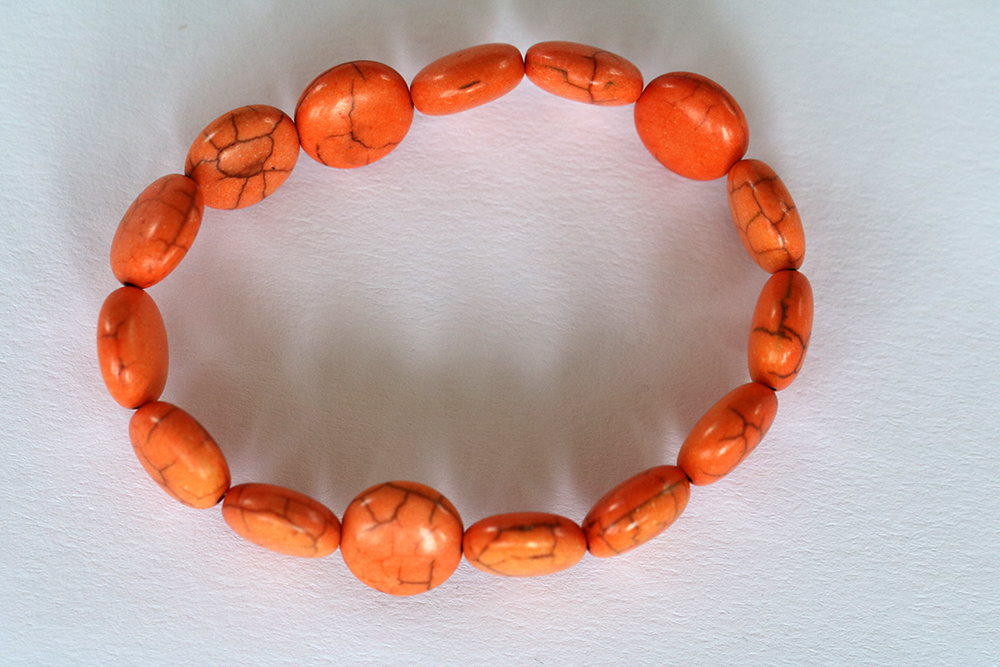 Orange Hematite Bracelet