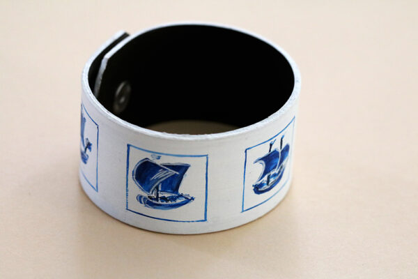 Hand-Painted Bracelet Boats