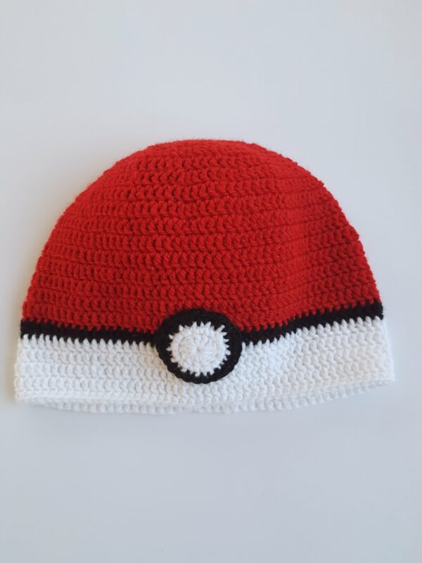 Pokeball Crochet Hat