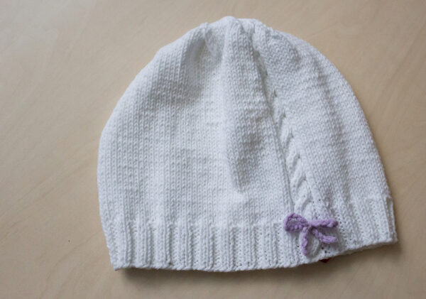 Knitted Hat Elegant White