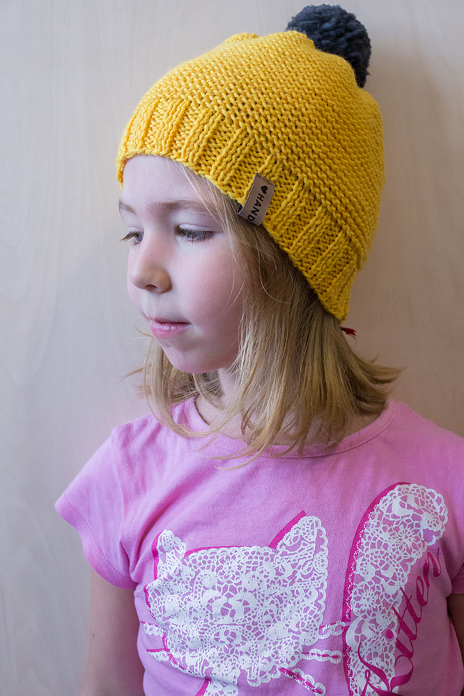 Knitted Yellow Hat