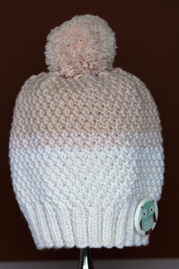 Knitted Owl Button Hat