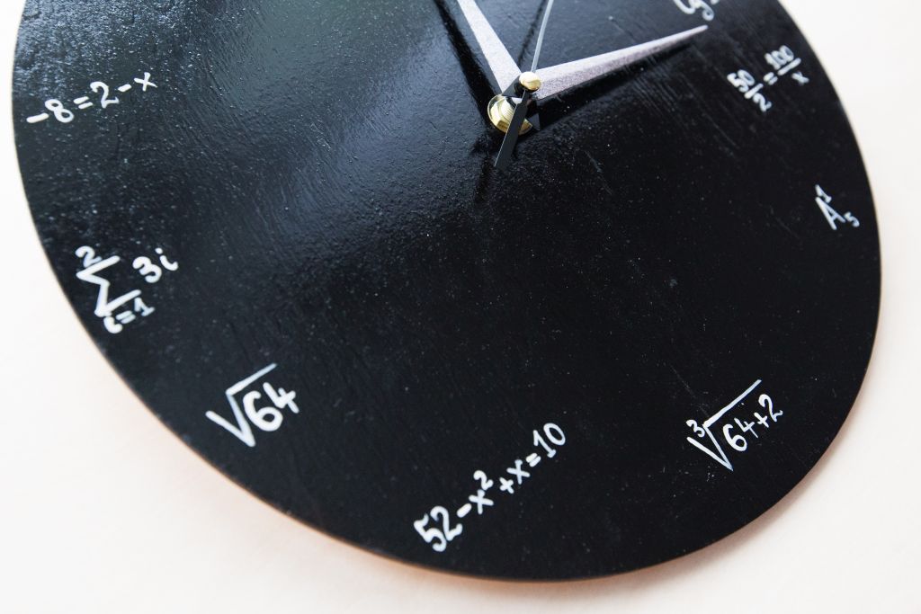 Math Painted Clock