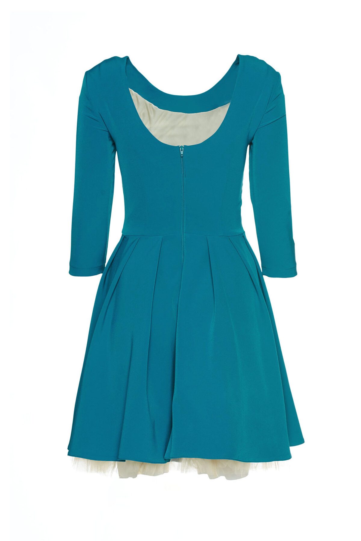 Theo Rose Girly Turquoise Embroidered Dress