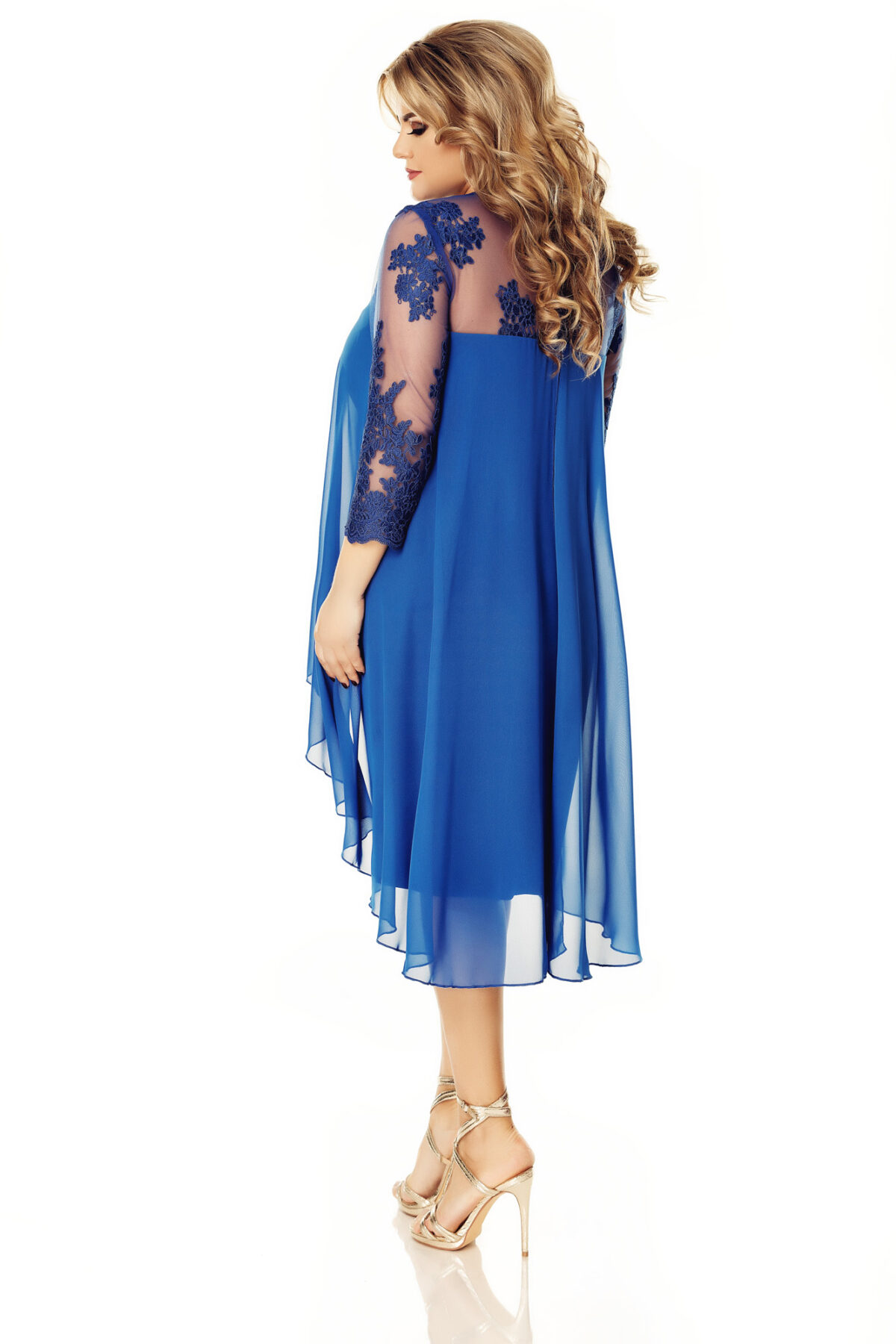Plus Size Occasional Imperial Blue Dress