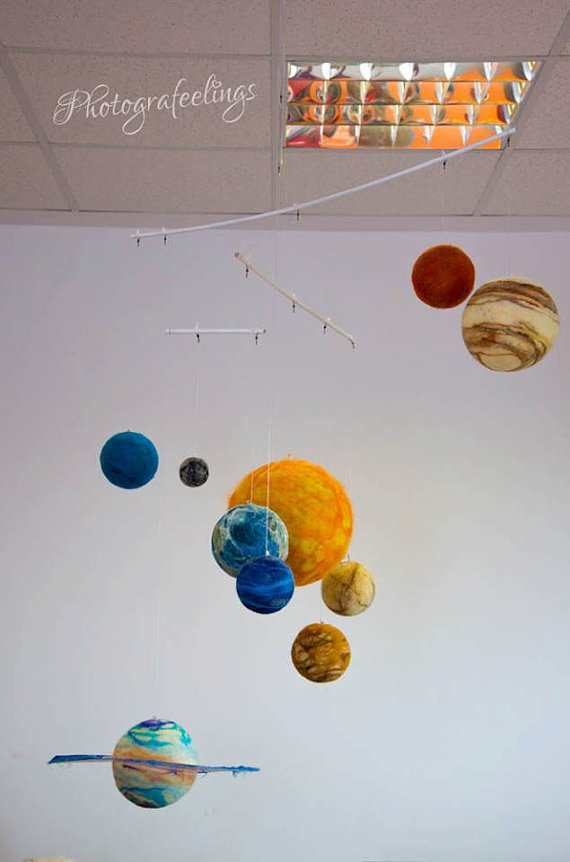 Solar System - Felted Planets