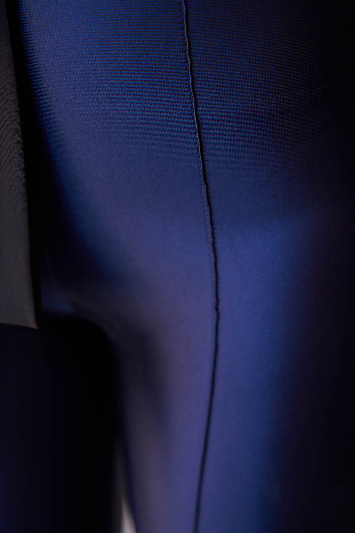 Darkblue Trousers Slightly Elastic Fabric Elegant Conical