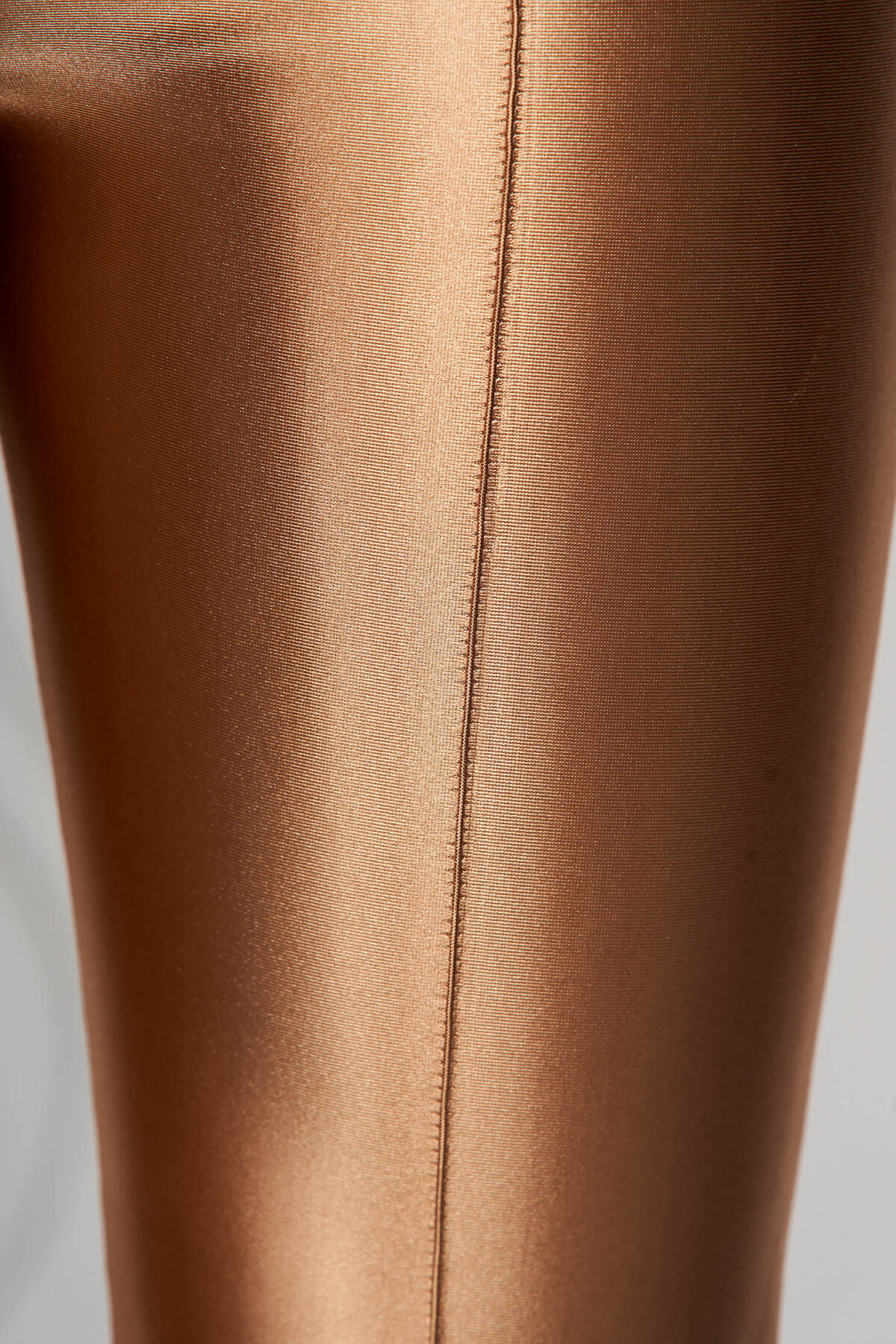 Gold Trousers Slightly Elastic Fabric Elegant Conical