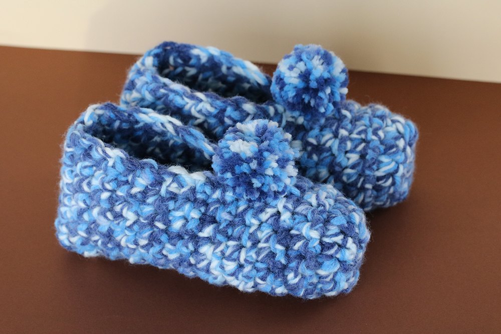 Blue Cozy Slippers