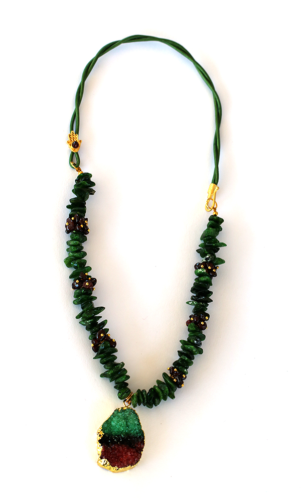Diopside And Granite Necklace