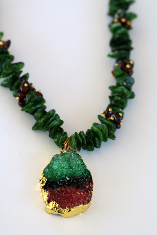 Diopside And Granite Necklace